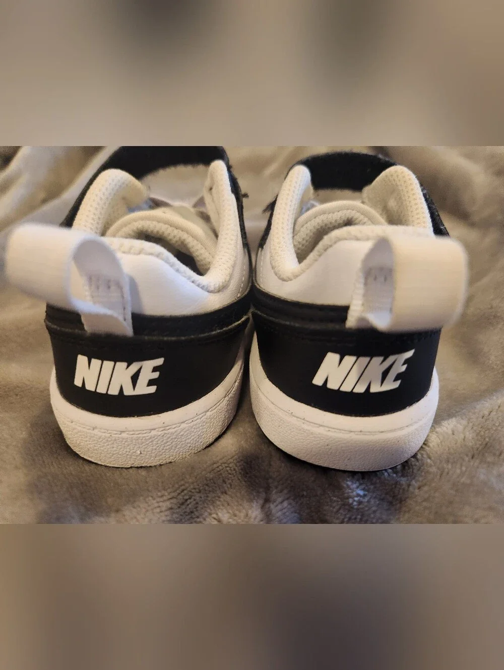 Kids Nike Court Borough Low Recraft Panda Sneakwrs, Size 8C